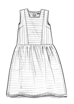 New Gudrun Sjödén Kleid Nord Aus Bio-Baumwollgewebe lotusblau