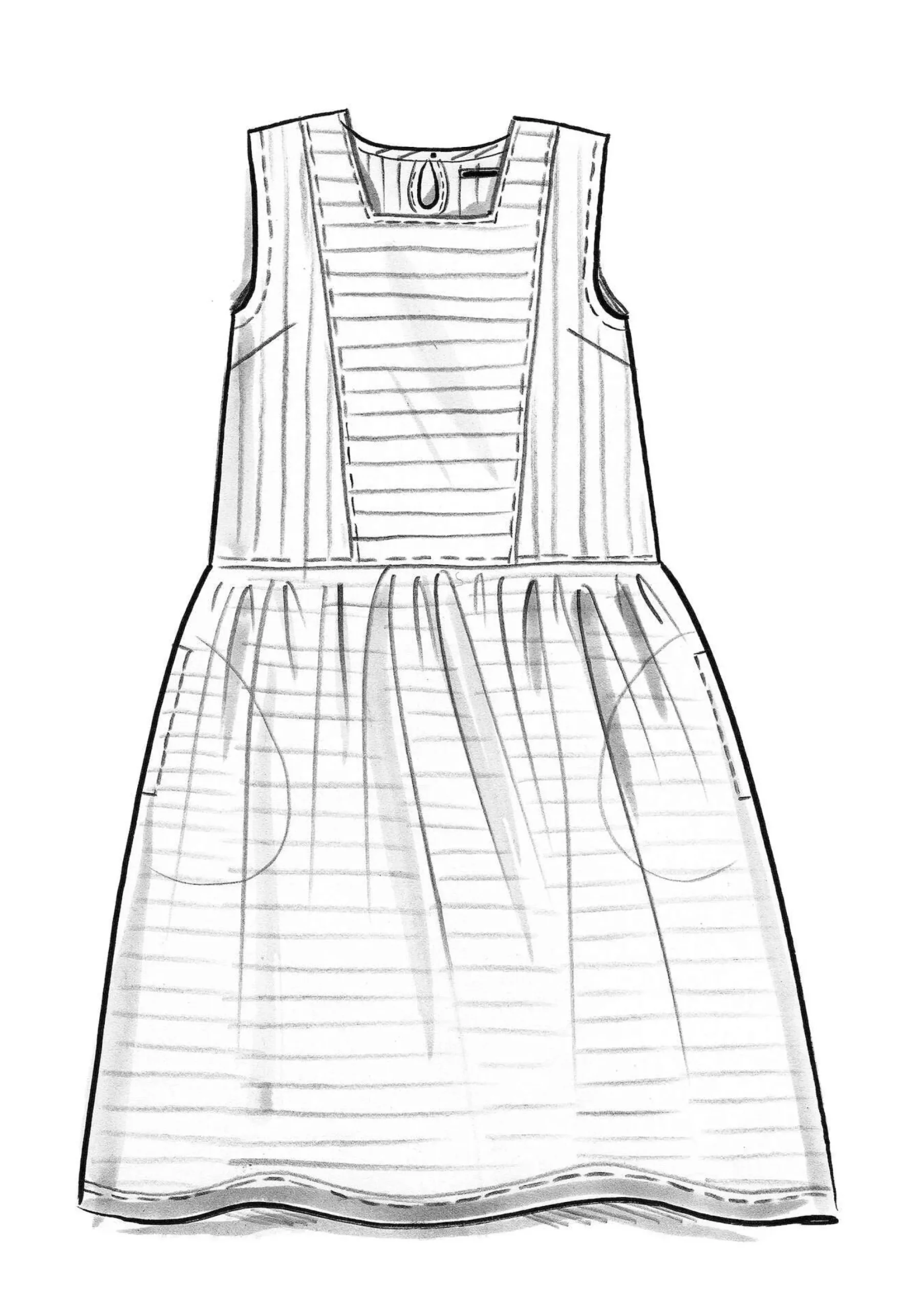 New Gudrun Sjödén Kleid Nord Aus Bio-Baumwollgewebe lotusblau