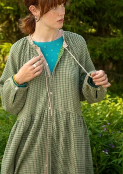 Best Gudrun Sjödén Kleid Ottilia Aus Bio-Baumwollgewebe dunkelnatur