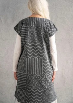 Best Gudrun Sjödén Kleid Ritu Aus Bio-Baumwollgewebe schwarz