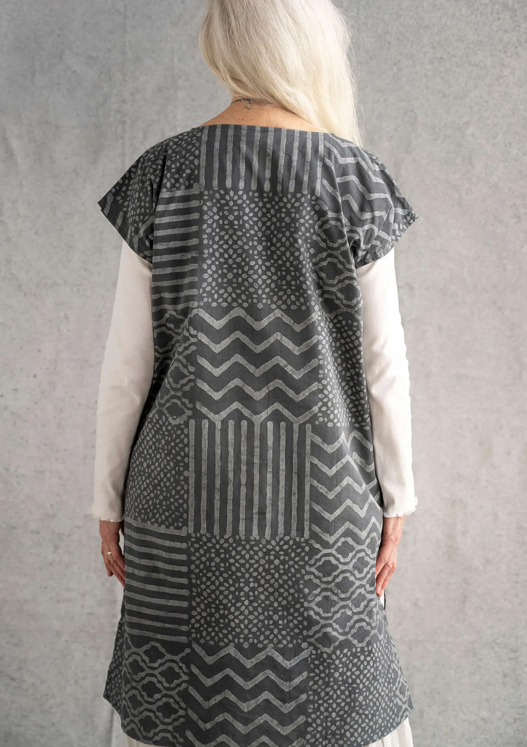 Best Gudrun Sjödén Kleid Ritu Aus Bio-Baumwollgewebe schwarz