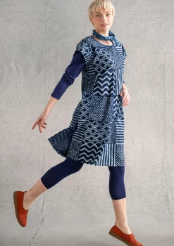 Best Gudrun Sjödén Kleid Ritu Aus Bio-Baumwollgewebe indigo