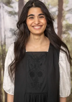 Clearance Gudrun Sjödén Kleid Tuva Aus Bio-Baumwolle schwarz