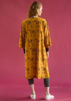Gudrun Sjödén Kleid Zebra Aus Bio-Baumwolle sahara