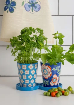 Online Gudrun Sjödén Kräutertöpfe Desert Bloom Aus Keramik porzellanblau