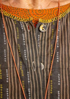 Outlet Gudrun Sjödén Künstlerbluse Amber Aus Bio-Baumwolle kalkstein