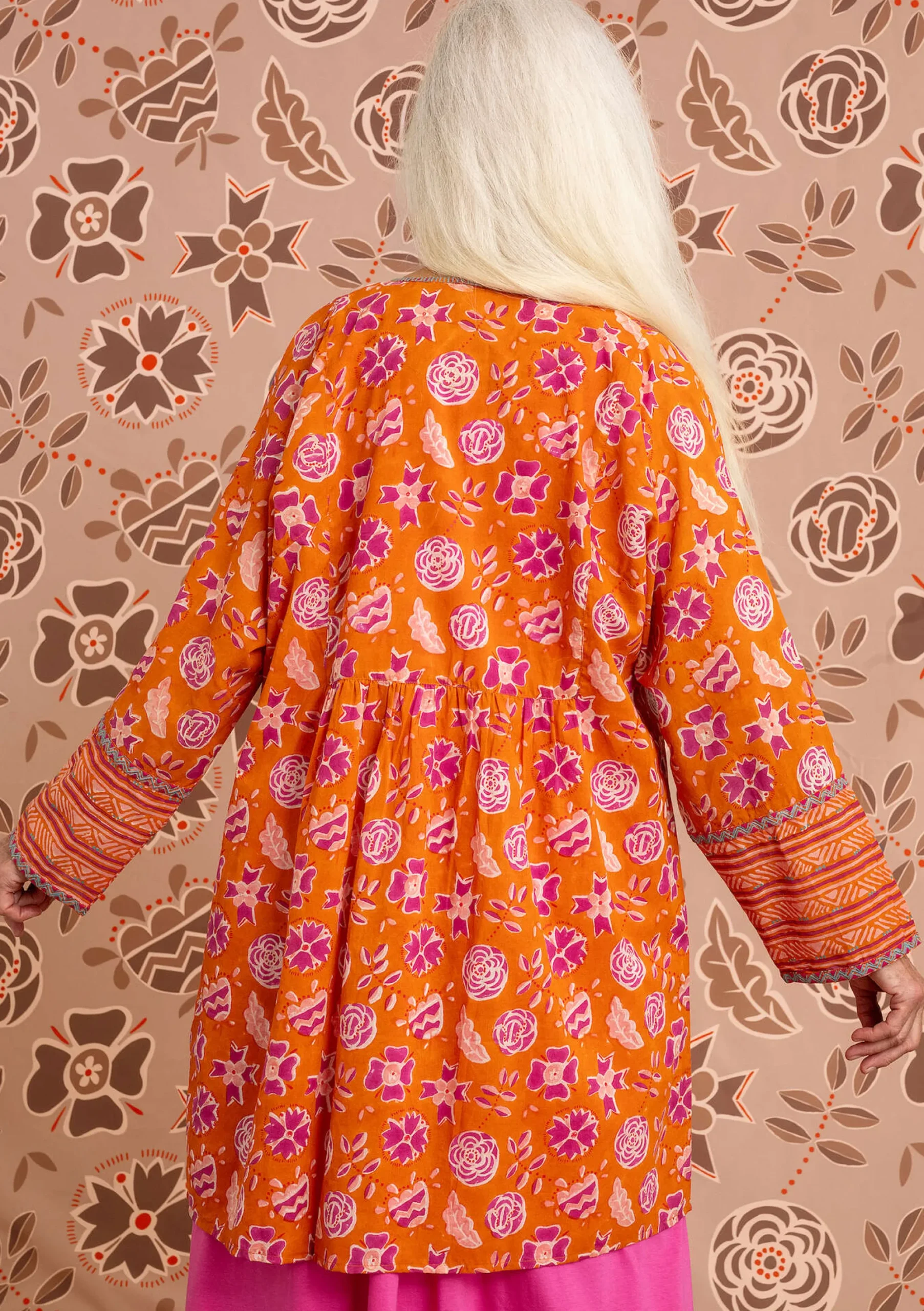 Sale Gudrun Sjödén Künstlerbluse Amber Aus Bio-Baumwolle masala