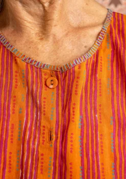 Sale Gudrun Sjödén Künstlerbluse Amber Aus Bio-Baumwolle masala