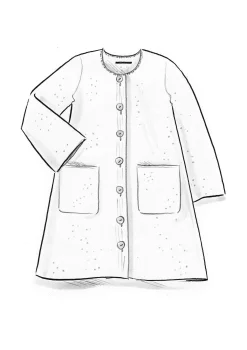 Sale Gudrun Sjödén Langstrickjacke Aus Gefilzter Bio-Wolle rosenholz