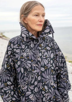 Outlet Gudrun Sjödén Mantel Kaprifol Aus Bio-Baumwolle schwarz
