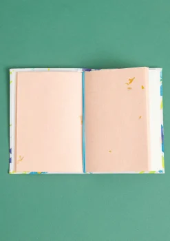 Clearance Gudrun Sjödén Notizbuch Brush Aus Papier Mit Stoffbezogenem Einband weiß