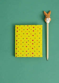 Hot Gudrun Sjödén Notizbuch Kavya Aus Papier Mit Stoffbezogenem Einband waldgrün