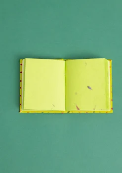 Hot Gudrun Sjödén Notizbuch Kavya Aus Papier Mit Stoffbezogenem Einband waldgrün