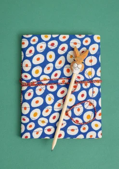 Gudrun Sjödén Notizbuch Runa Aus Papier Mit Stoffbezogenem Einband tiefblau