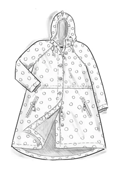 New Gudrun Sjödén Parka Francis Aus Bio-Baumwollgewebe hafer-gemustert