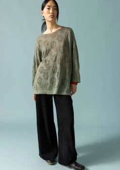 Sale Gudrun Sjödén Pointelle-Pullover Aus Leinen/Recycling-Leinen hopper