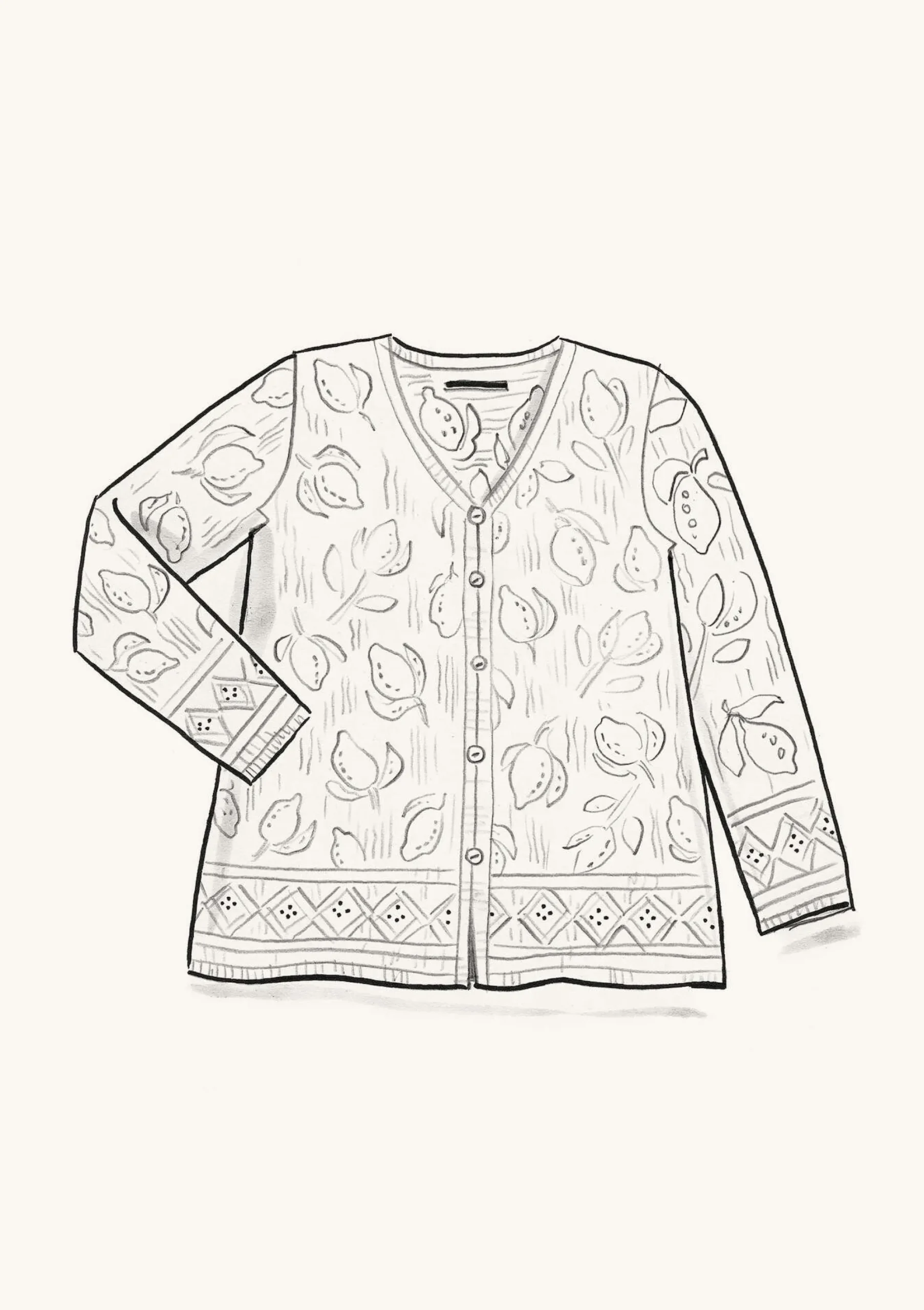 Clearance Gudrun Sjödén Pointelle-Strickjacke Luisa Aus Leinen/Recycling-Baumwolle orchideenrosa