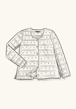 Hot Gudrun Sjödén Pointelle-Strickjacke zikade