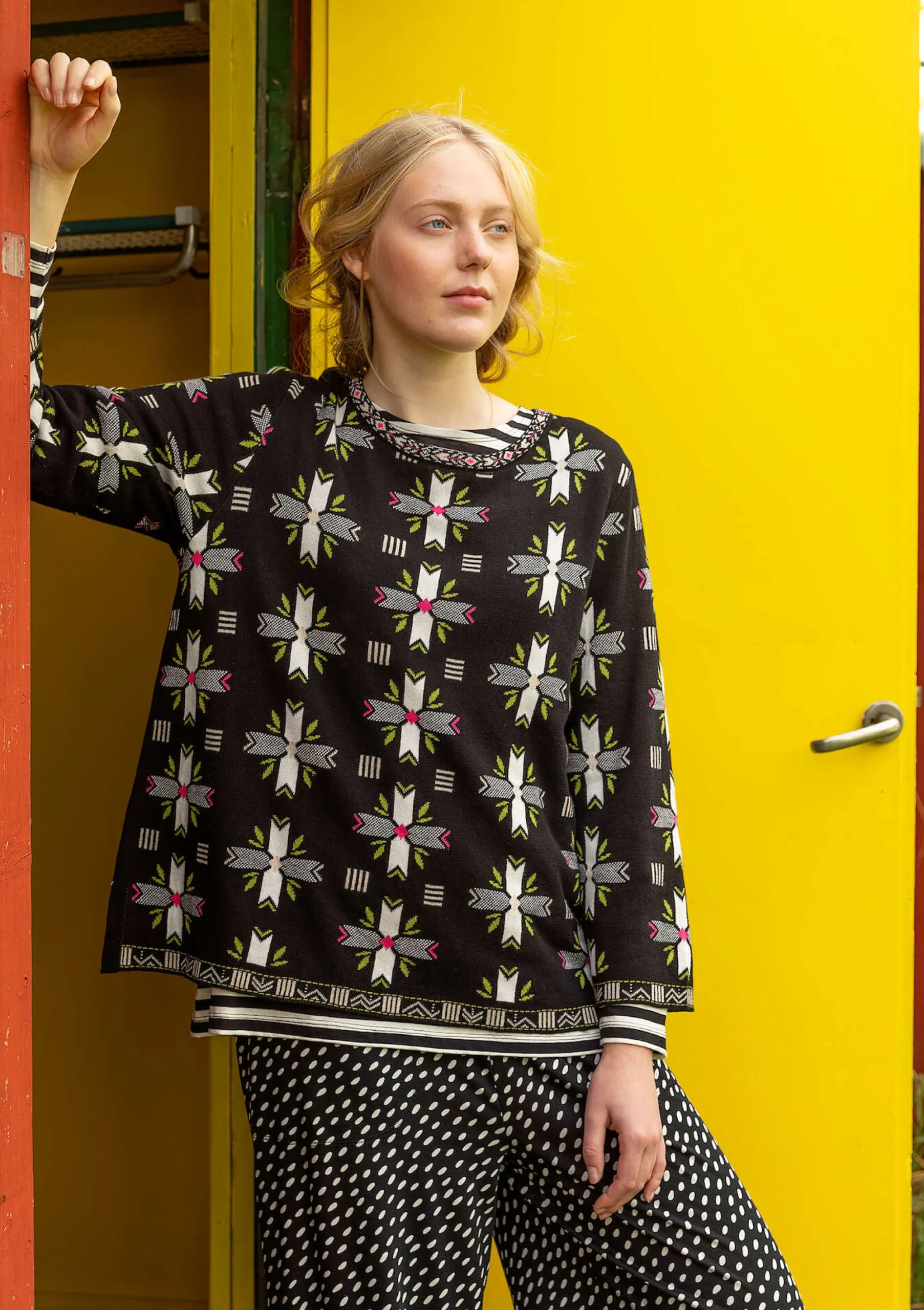Clearance Gudrun Sjödén Pullover Bunge Aus Bio- Und Recycling-Baumwolle schwarz