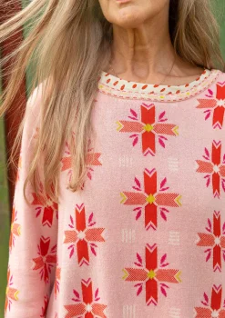 Outlet Gudrun Sjödén Pullover Bunge Aus Bio- Und Recycling-Baumwolle Hellpuderrosa