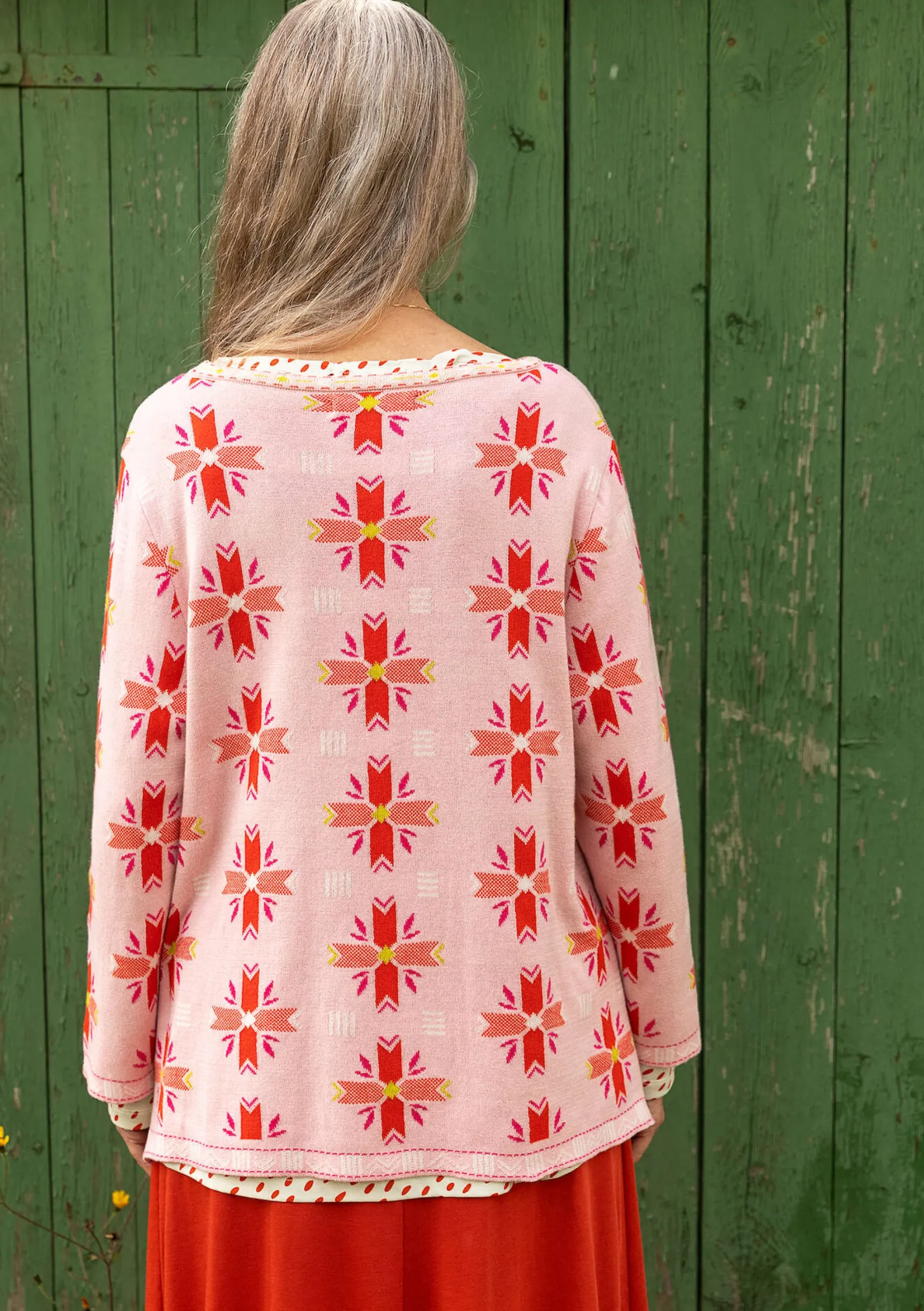 Outlet Gudrun Sjödén Pullover Bunge Aus Bio- Und Recycling-Baumwolle Hellpuderrosa