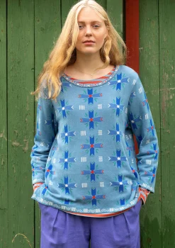 Outlet Gudrun Sjödén Pullover Bunge Aus Bio- Und Recycling-Baumwolle hellindigo
