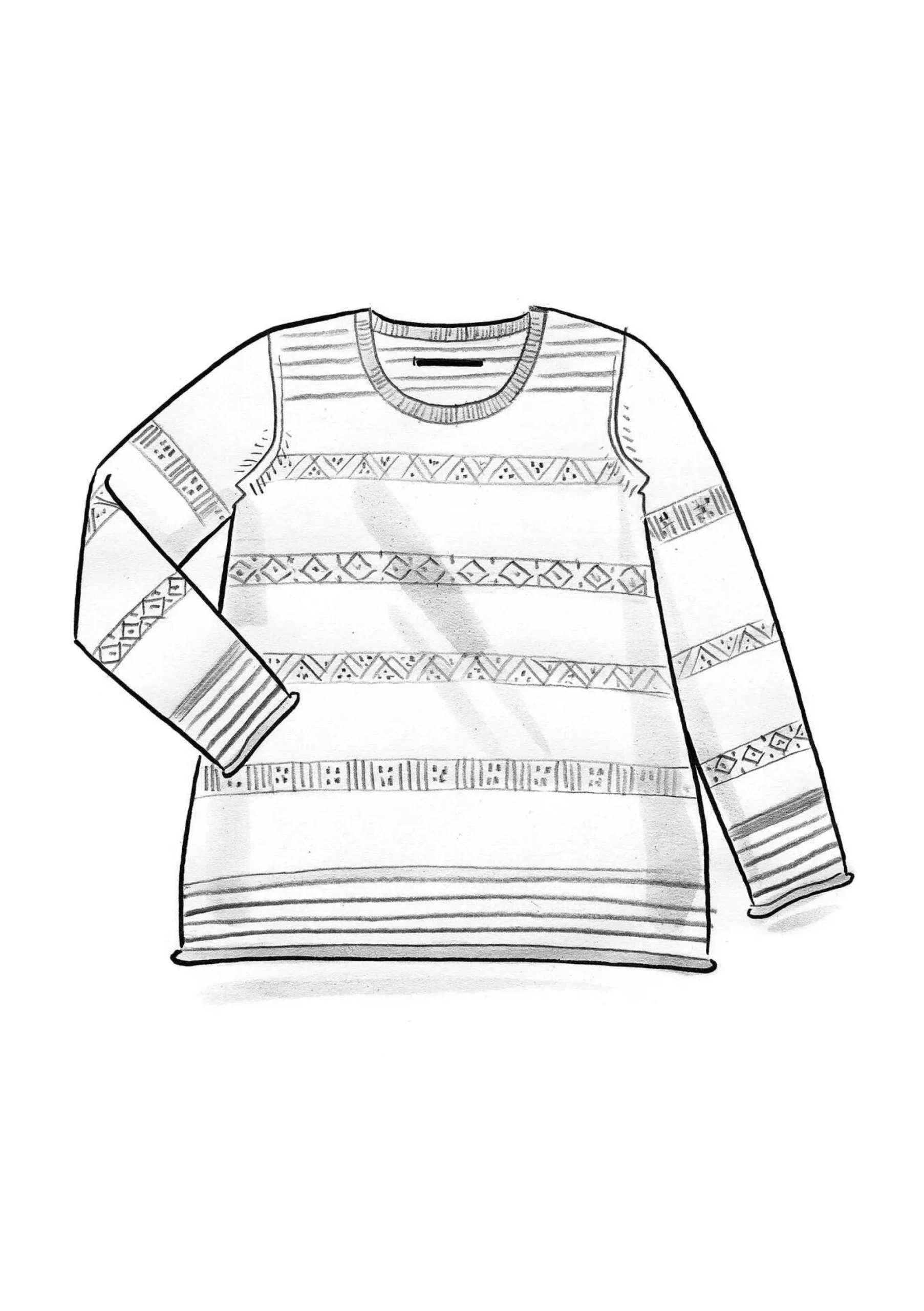 Outlet Gudrun Sjödén Pullover Shoko Aus Bio-Baumwolle indigoblau