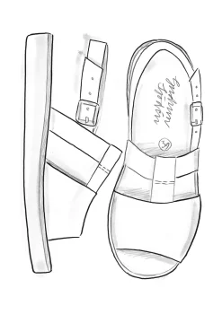 Gudrun Sjödén Sandalen Aus Nubukleder mittsommerblumen