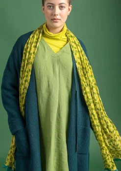 Best Gudrun Sjödén Schal Jasmine Aus Bio-Baumwolle limettengrün