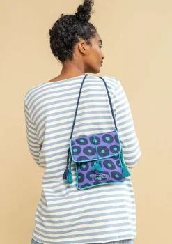 Sale Gudrun Sjödén Schultertasche Billie Aus Bio-Baumwolle himmelblau