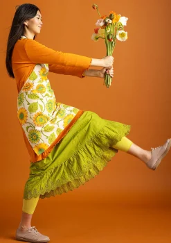 Best Gudrun Sjödén Schürze Sunflower Aus Bio-Baumwolle/Leinen hellsand