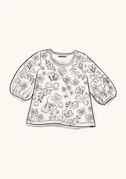 Discount Gudrun Sjödén Shirt Eva Aus Bio-Baumwolle hellorientgrün