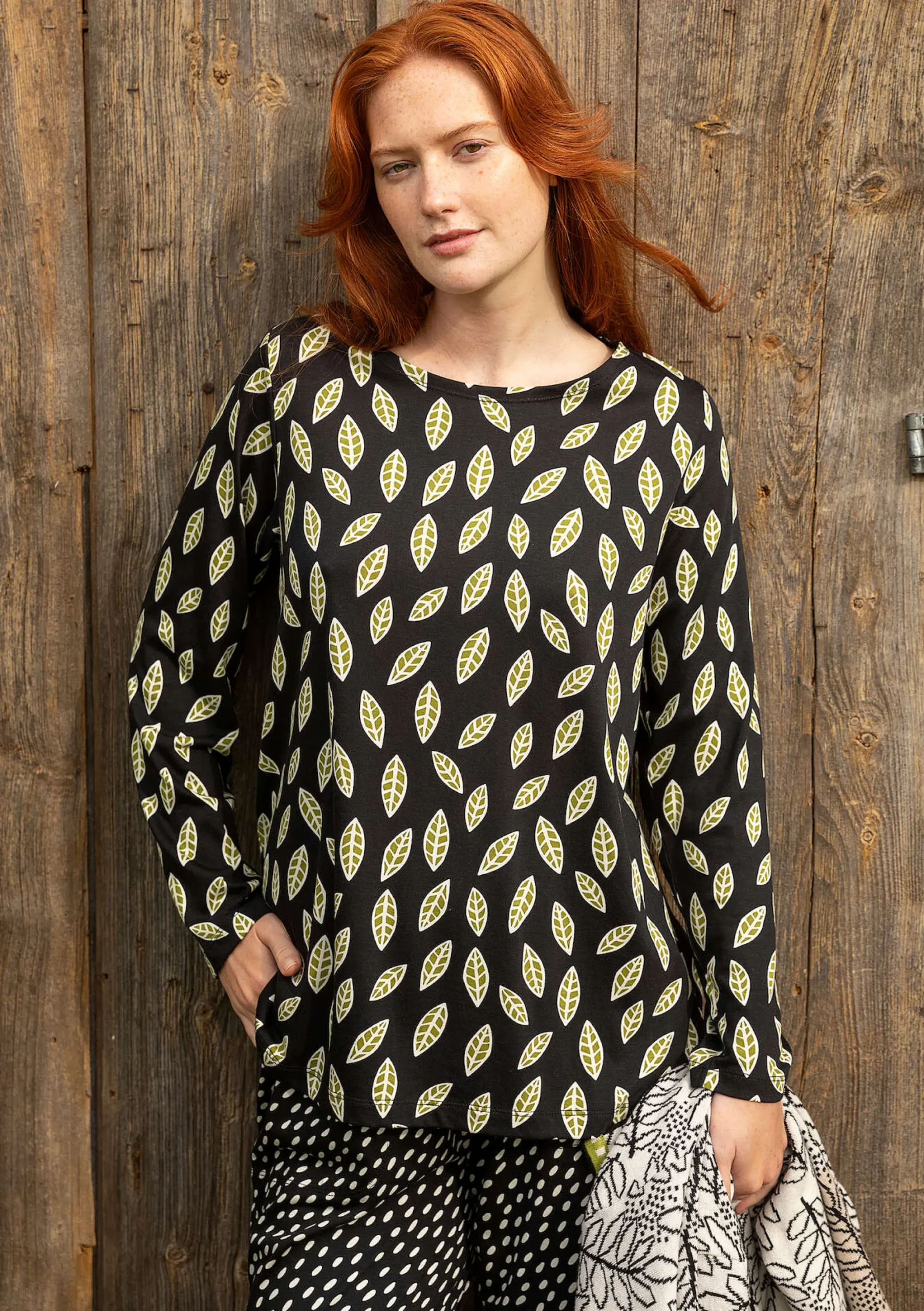 Online Gudrun Sjödén Shirt Långvik Aus Bio-Baumwolle/Modal schwarz