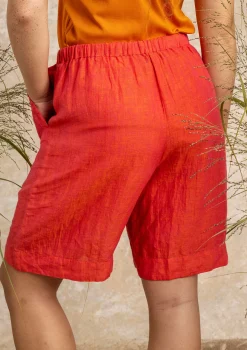 Discount Gudrun Sjödén Shorts Aus Leinengewebe radieschen