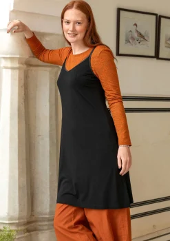 Clearance Gudrun Sjödén Slipkleid Aus Lyocell/Elasthan schwarz