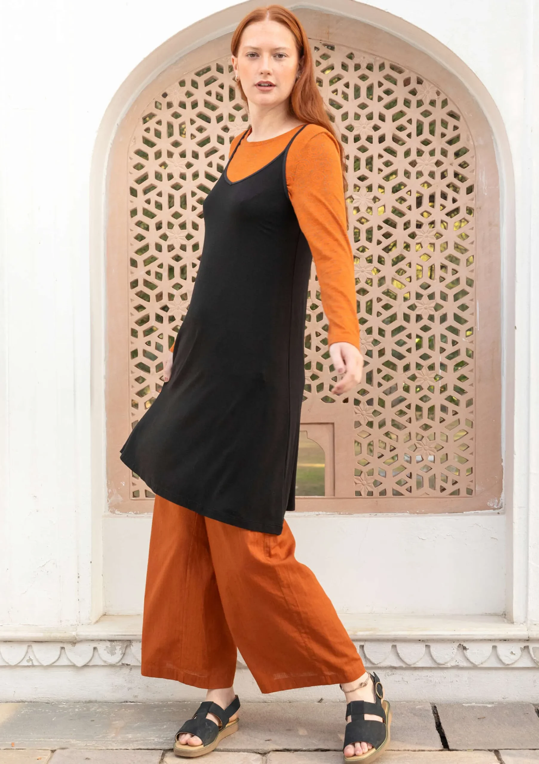 Clearance Gudrun Sjödén Slipkleid Aus Lyocell/Elasthan schwarz
