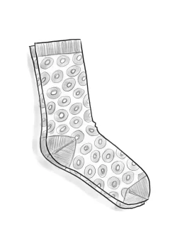 Sale Gudrun Sjödén Socken Billie Aus Bio-Baumwolle hibiskus