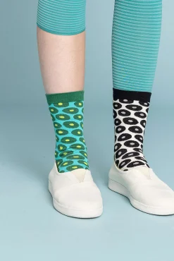 Hot Gudrun Sjödén Socken Billie Aus Bio-Baumwolle aqua