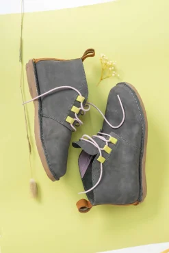 Best Gudrun Sjödén Stiefeletten Aus Nubukleder aschgrau