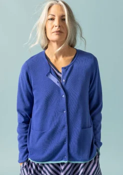 Sale Gudrun Sjödén Strickjacke Aus Bio-/Recycling-Baumwolle lupine