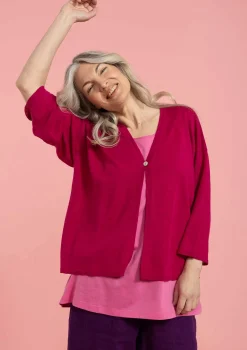 Discount Gudrun Sjödén Strickjacke Aus Leinen alpenveilchen