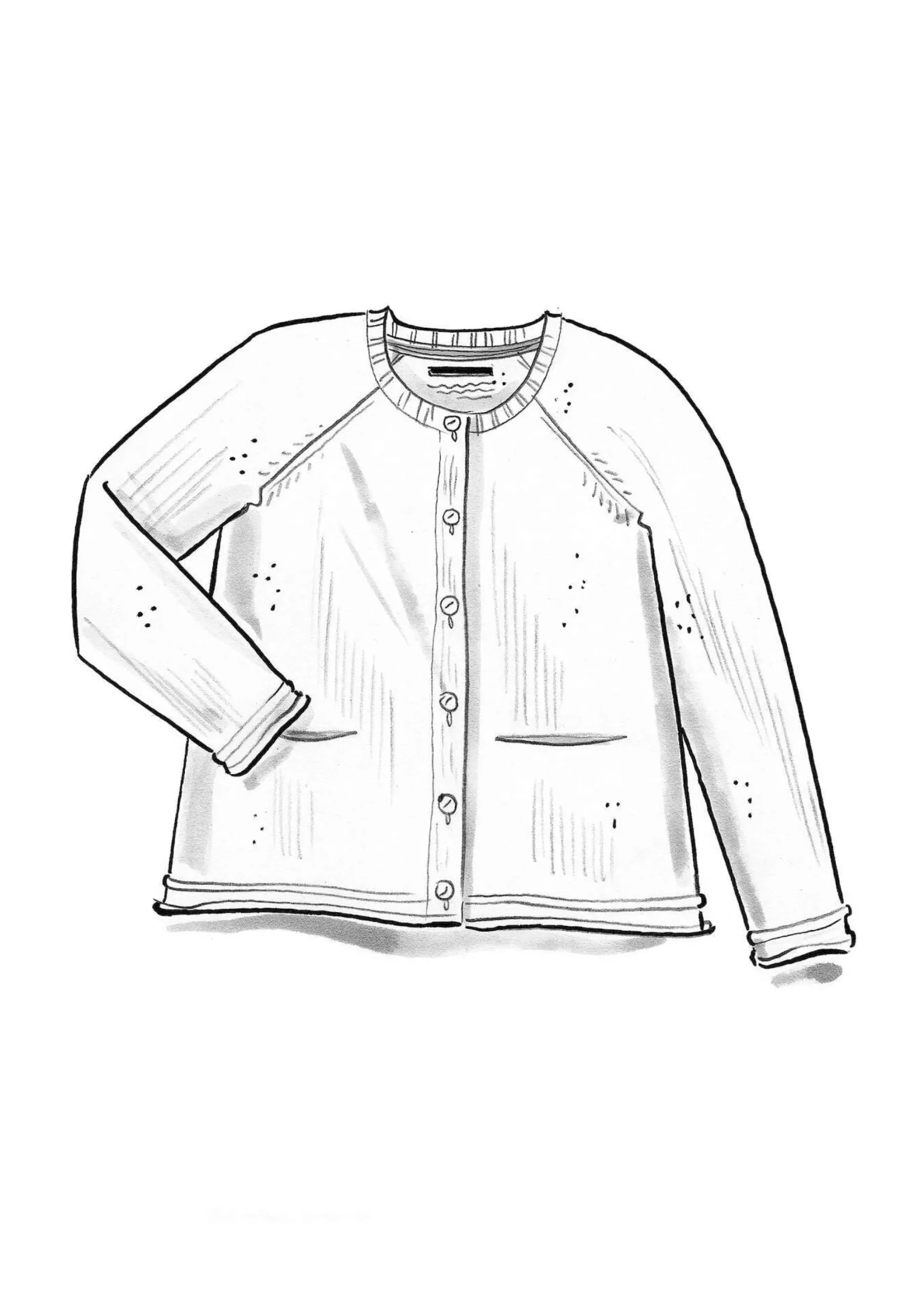 Hot Gudrun Sjödén Strickjacke Aus Wolle senf