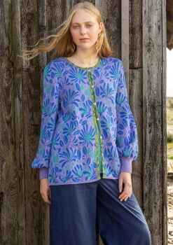 Gudrun Sjödén Strickjacke Bohuslän Aus Bio-/Recycling-Baumwolle distel