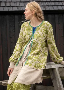 Sale Gudrun Sjödén Strickjacke Bohuslän Aus Bio-/Recycling-Baumwolle dunkelnatur
