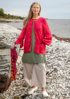 Outlet Gudrun Sjödén Strickjacke Bohuslän Aus Bio-/Recycling-Baumwolle rosenholz