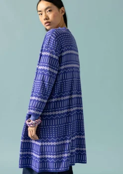 Discount Gudrun Sjödén Strickjacke Elsie Aus Bio-/Recycling-Baumwolle himmelblau