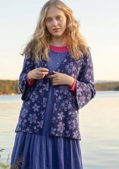 Gudrun Sjödén Strickjacke Flora-Li Aus Bio-/Recycling-Baumwolle veilchen