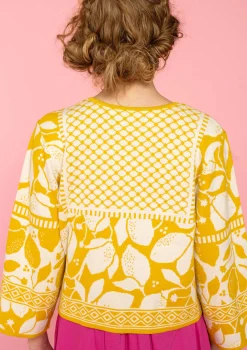 Sale Gudrun Sjödén Strickjacke Hilda Aus Bio-/Recycling-Baumwolle ananas