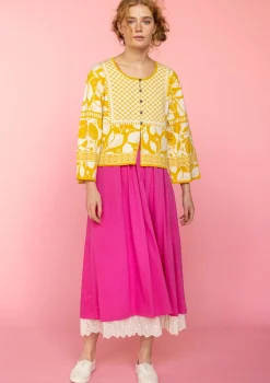 Sale Gudrun Sjödén Strickjacke Hilda Aus Bio-/Recycling-Baumwolle ananas