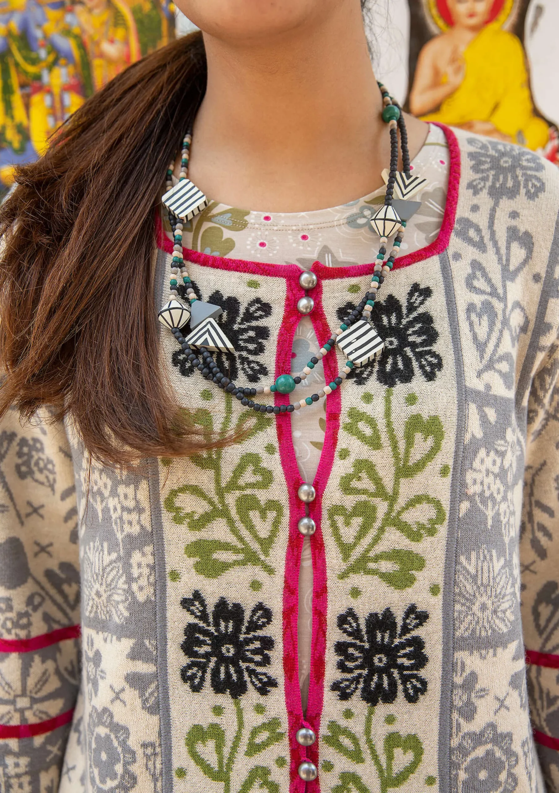 Online Gudrun Sjödén Strickjacke Jurta Aus Wolle/Lyocell hellsand